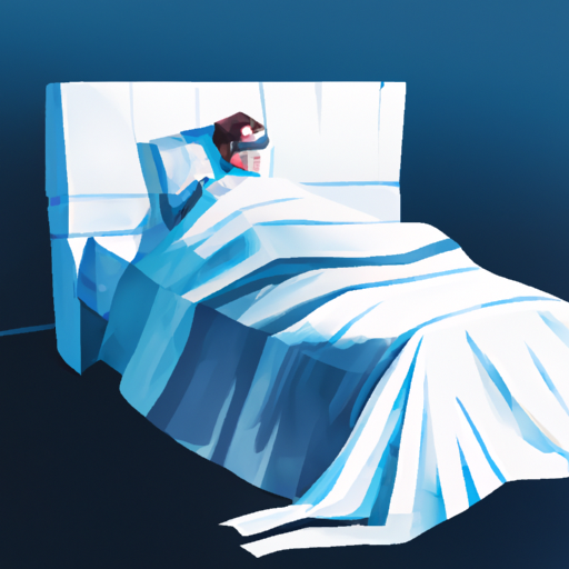 1. אדם נח בנוחות על מיטה מצוידת בארגז מצעים, המציג את הנוחות המשופרת